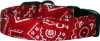 Classic Red Bandana Handmade Dog Collar